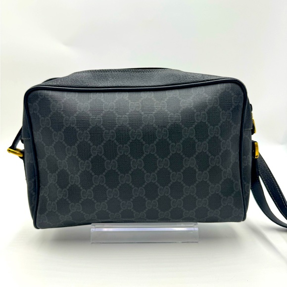 Vtg Gucci Black Supreme Ophidia PVC Guccisima Web Small Shoulder Crossbody Bag - Picture 2 of 16